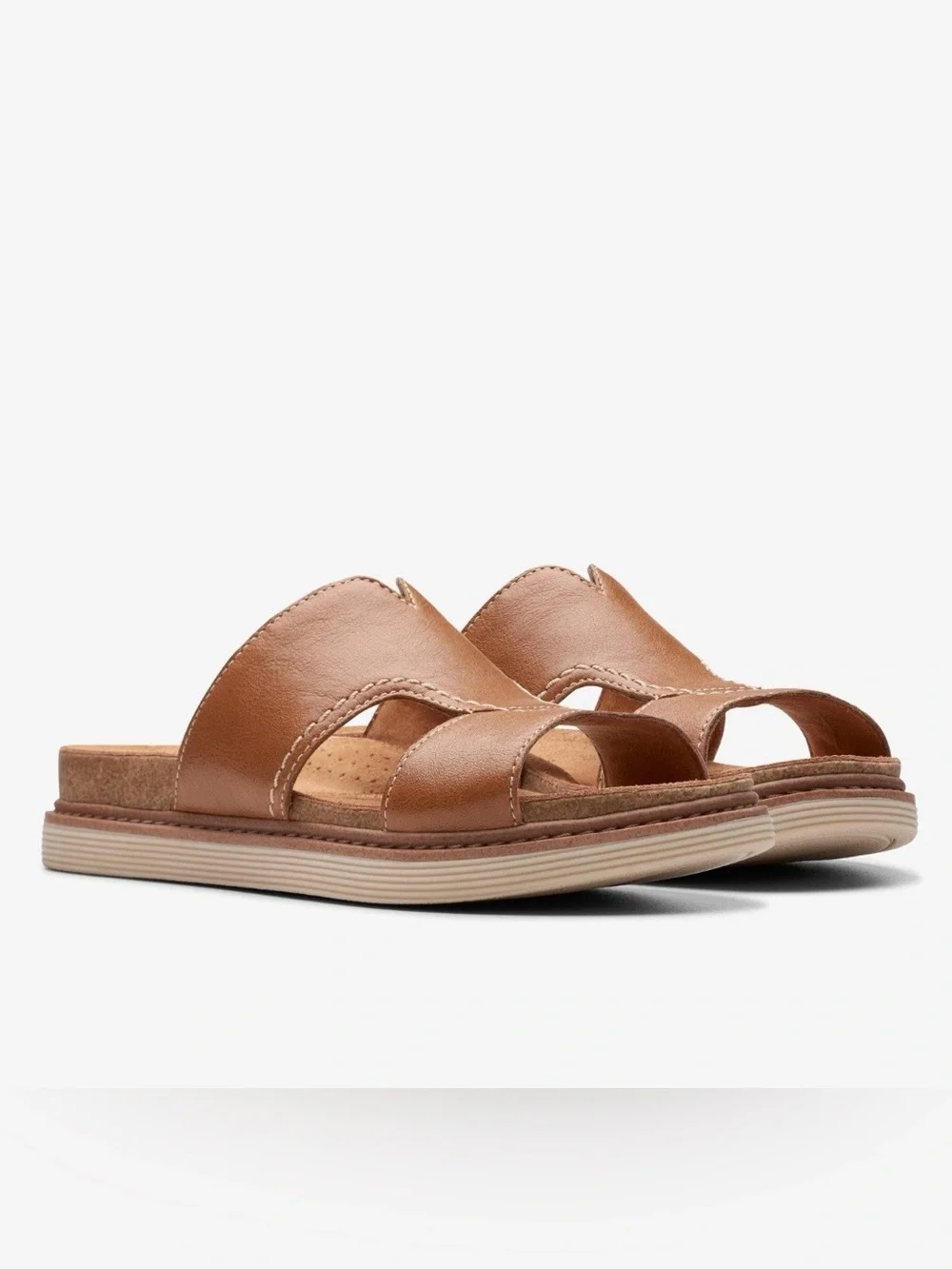 Clarks Arwell Walk Sandals Sz 9.5M EUC